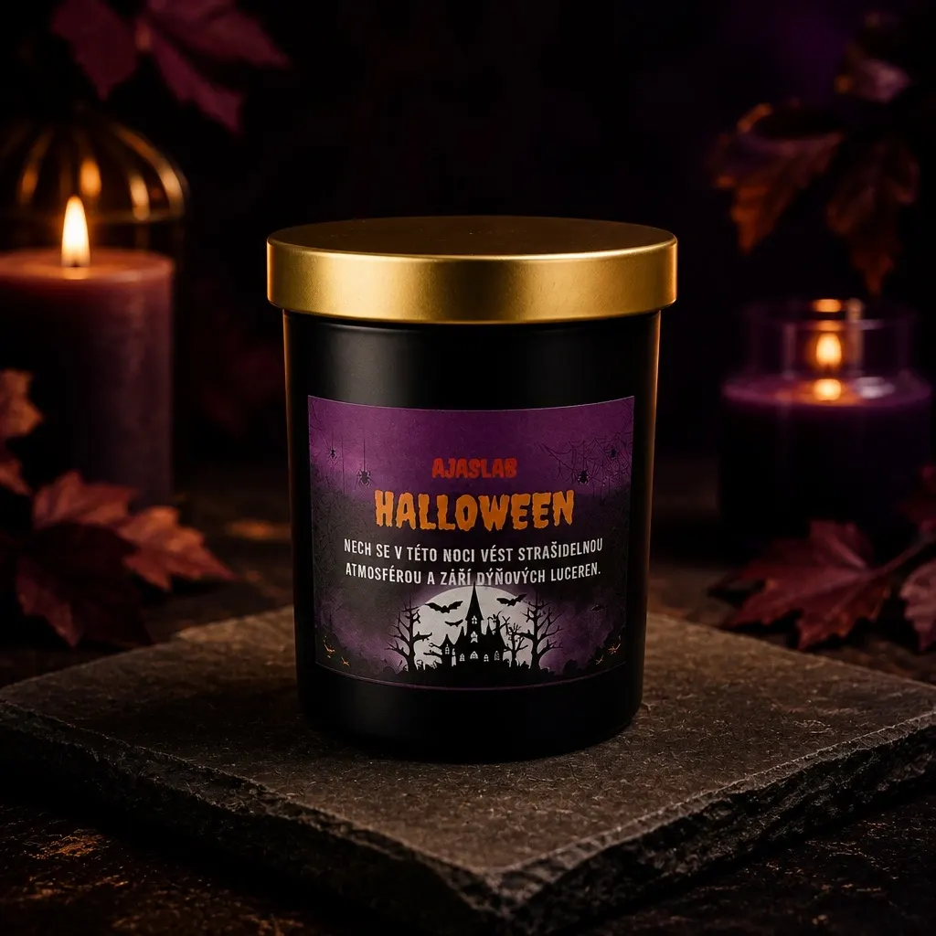 Halloween - sójová svíčka 2