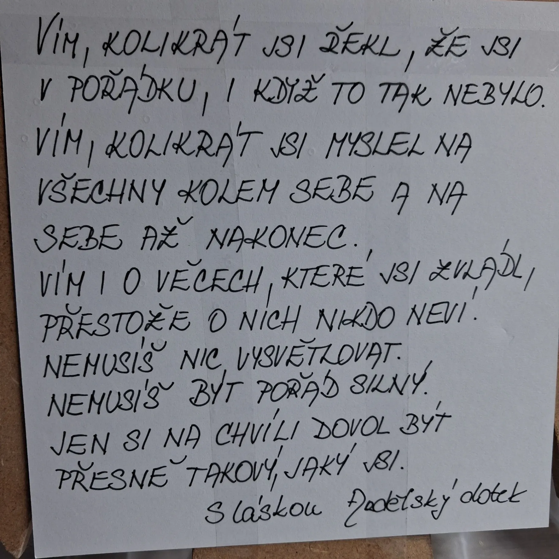 Anděl "který tě zná " 5